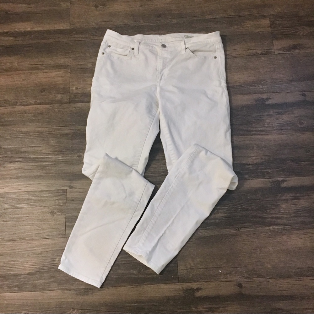 GAP 1969 White Skinny Jeans